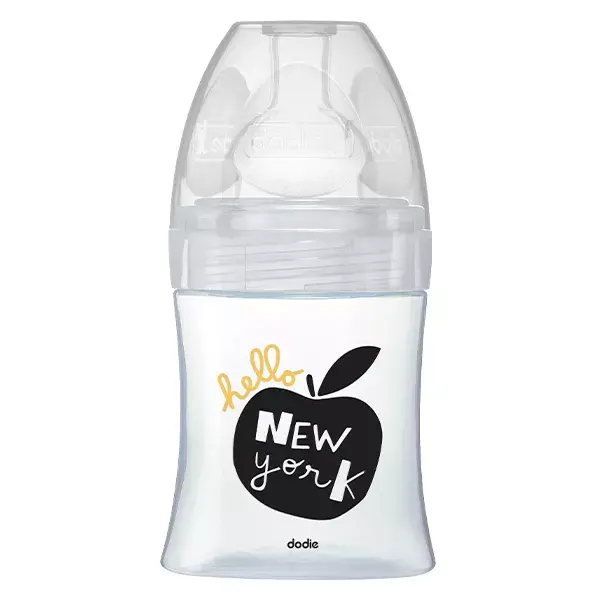 Dodie Sensation Baby Glass Bottle + New York Flow1 150ml