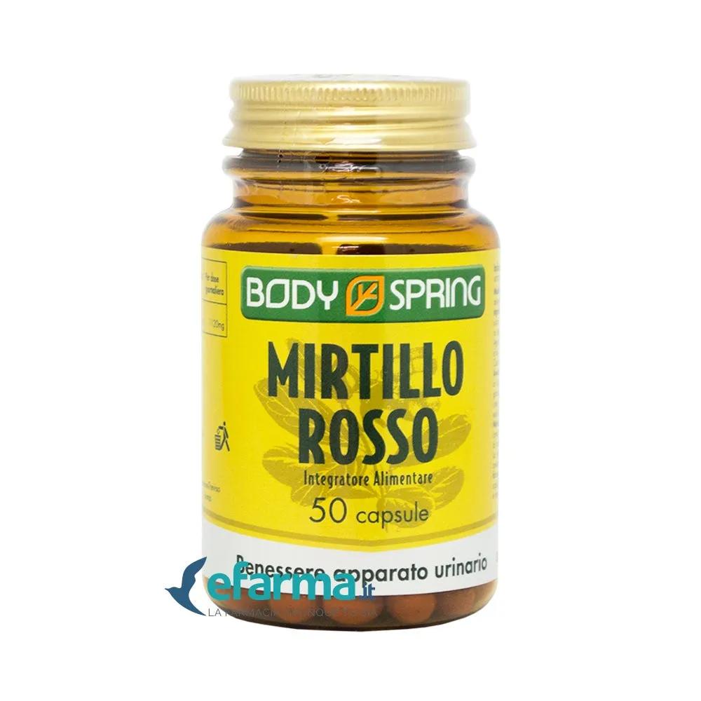 Body Spring Mirtillo Rosso Integratore Sistema Urinario 50 Capsule