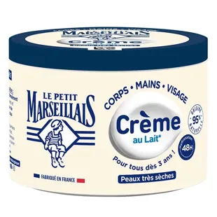 Le Petit Marseillais Crema Multiuso al Latte Vegetale per pelli molto secche, barattolo da 360 ml