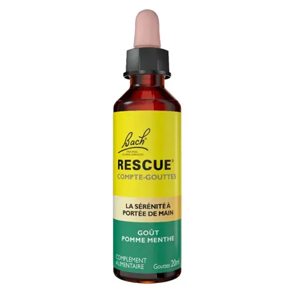 RESCUE Compte-gouttes GOÛT POMME MENTHE - 20 ml