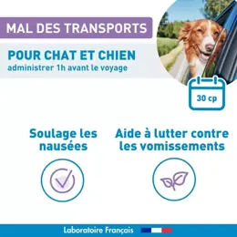 Vetoform Mal des Transports Chiens et Chats 30 comprimés 