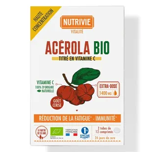 Nutrivie Acerola BIO - 2 tubetti da 12 compresse