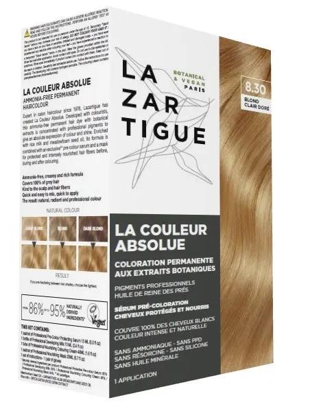 Lazartigue La Couleur Absolue Tintura Permanente Per Capelli 8,30 Biondo Chiaro