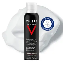 Vichy Homme Mousse de Rasage Anti-Irritations Peaux Sensibles 200ml