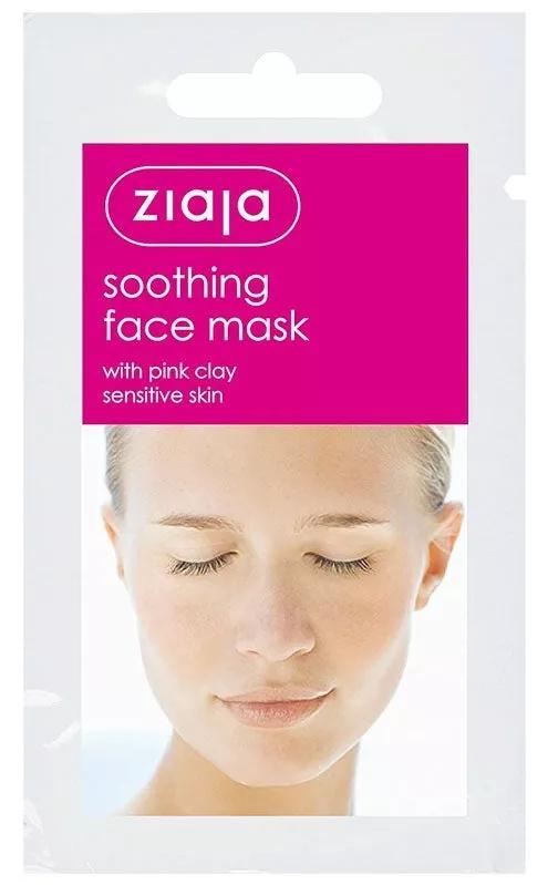 Ziaja Glättende Gesichtsmaske mit rosa Tonerde 7 ml