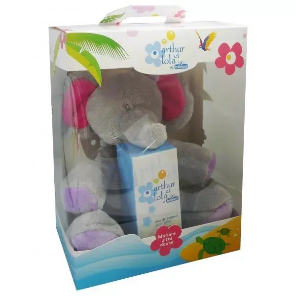 Bebisol - scatola Arthur e neonata Lola acqua dolce 50ml + peluche cane