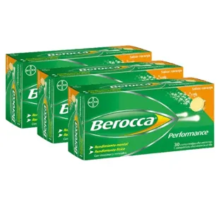 Berocca Performance Vitamines et Performance Saveur Orange 3x30 Comprimés Effervescents FORMAT ÉCONOMIQUE