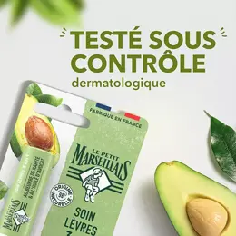 Le Petit Marseillais Soin Lèvres 3 en 1 Beurre de Karité Huile d'Avocat 4,9g