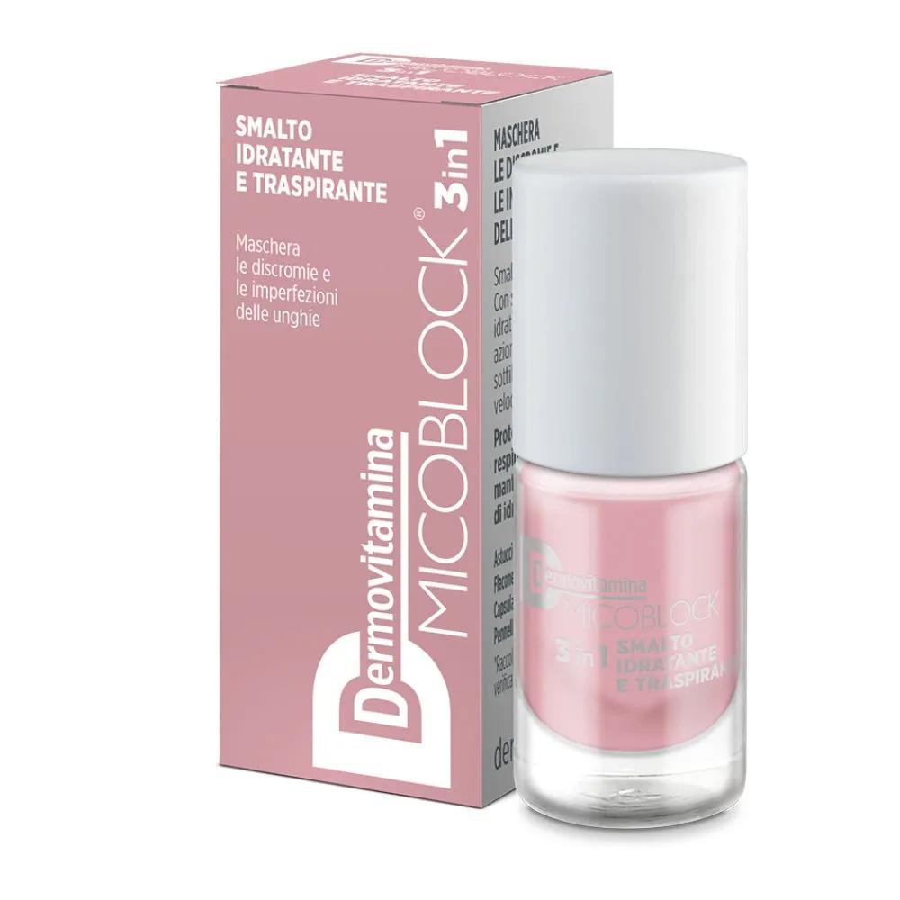 Dermovitamina Micoblock 3in1 Smalto Idratante Traspirante Nude 5 ml