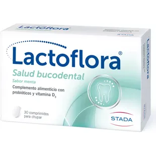Lactoflora Salud Bucodental Probiótico Menta 30 Comprimidos
