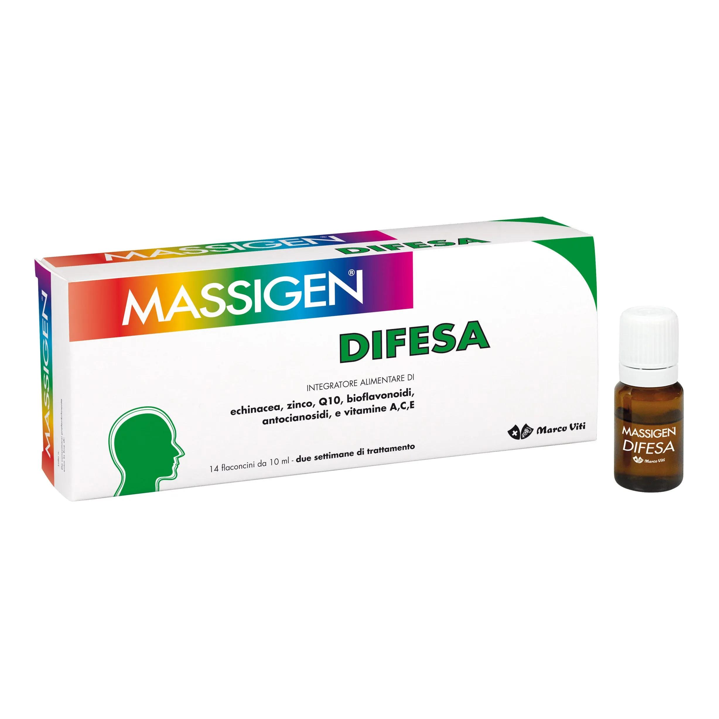 Massigen Immuno Integratore Difese Immunitarie 14 Fiale da 10 ml