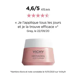 Vichy Neovadiol Crème Fortifiante et Revitalisante Rose Platinium 50ml