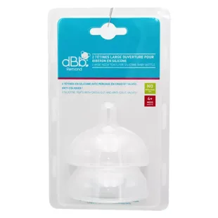 dBb Remond Tétines LO Silicone +4m pour Biberon LO Silicone 2 tétines