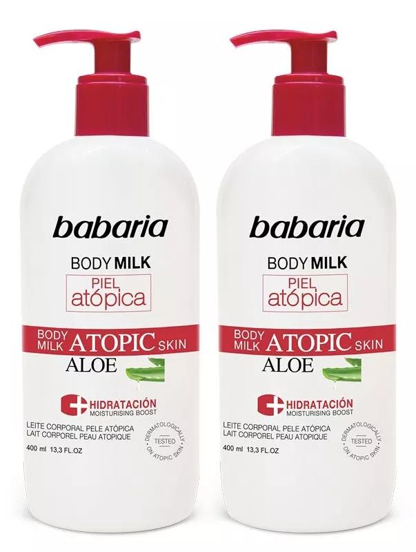 Babaria Body Milk Pele Atópica 2X400ml Duplo