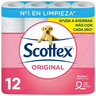 Scottex Original Toilet Paper 12 units