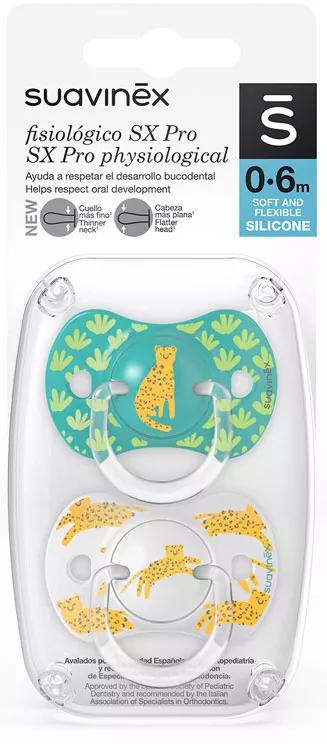 Suavinex Physiologischer Schnuller SX Pro 0-6m Jungle Green 2 Stk