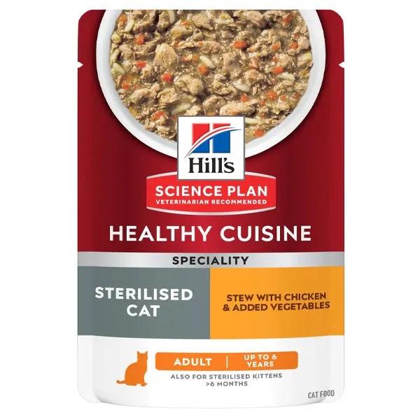 Hill's Science Plan Healthy Cuisine Gatto Sterilizzato Pollo Bustina 80Gr