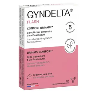 Gyndelta Flash Comfort Urinario Trattamento d'Attacco 10 Capsule
