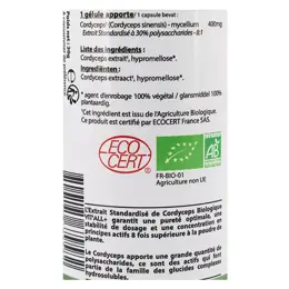 Vit'all+ Cordyceps 400mg Bio 60 gélules végétales