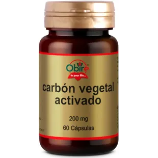 Obire Activated Vegetable Charcoal 300 mg 60 Capsules