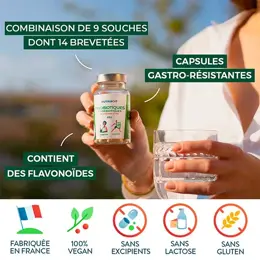 Nutri&Co Probio Pré et Probiotiques pour Flore Intestinale 60 gélules