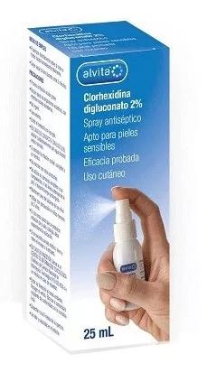 Alvita Chlorhexidine Diguconate 2% Antiseptic Spray 25 ml