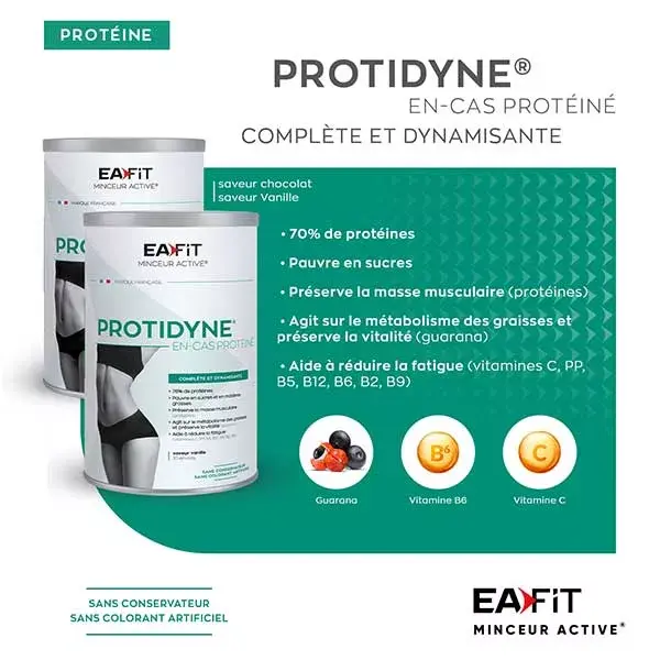 Eafit Protidyne Protéine Dynamisante Goût Vanille 320g | Pas cher