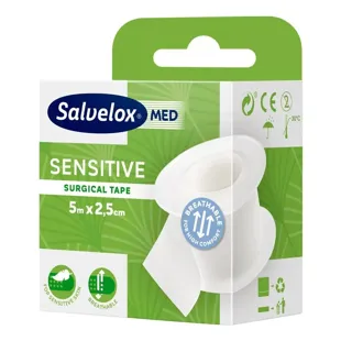 Salvelox hypoallergenic tape Sensitive 5m x 2.5 cm
