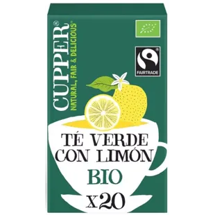 Cupper Thé Vert au Citron BIO 20 Sachets