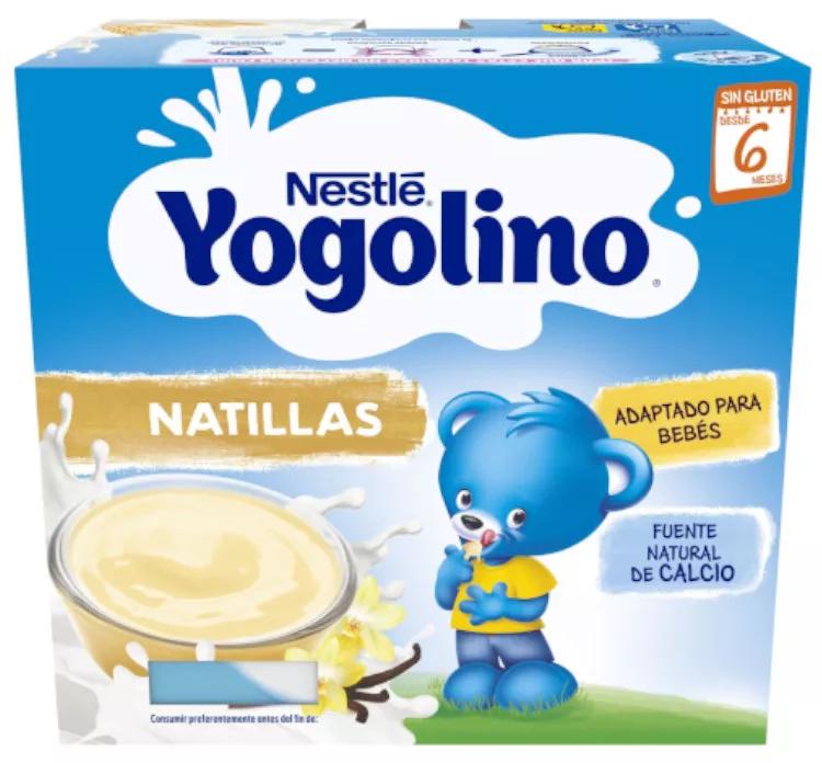 Nestle Yogolino Pack of Custard Flavored Yogurts 4x100 gr