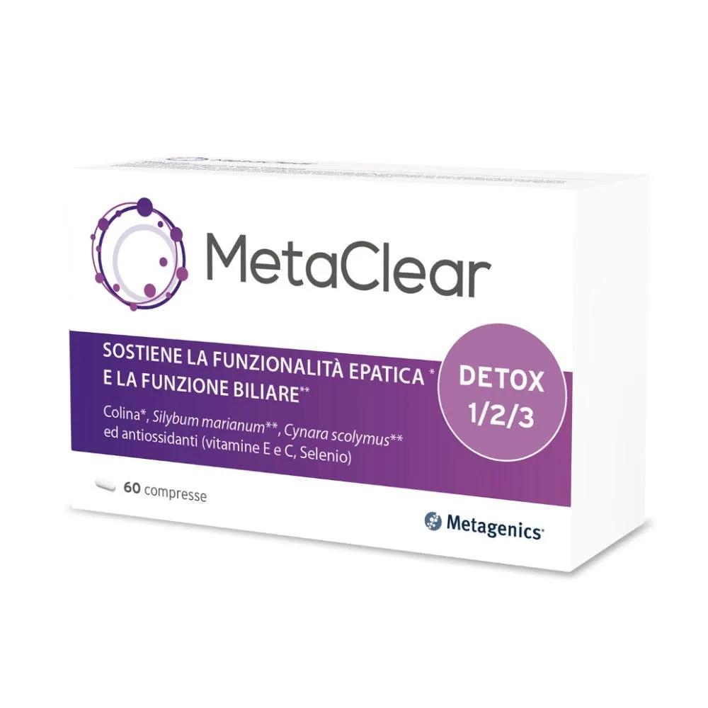 Metagenics Metaclear Integratore Funzione Epatica per Stanchezza e Tensione Muscolare 60 compresse