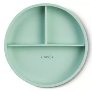 Saro Plate with Sections and Suction Cup Mint
