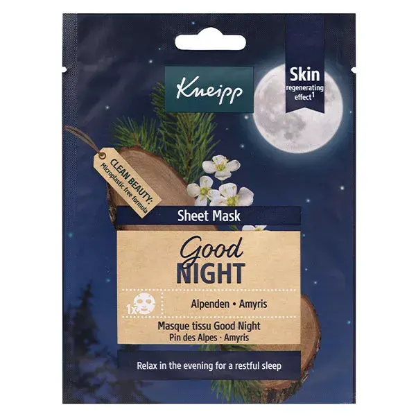Kneipp Good Night Face Mask Alpine Pine Fabric