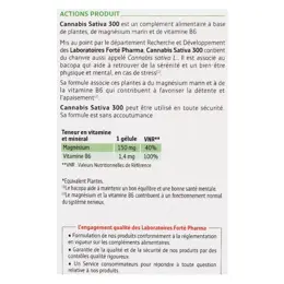 Forté Pharma Cannabis Sativa 300 30 gélules