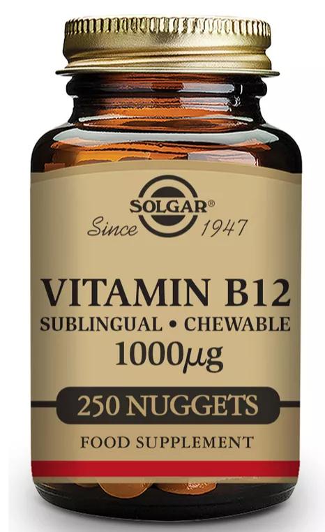 Solgar Vitamina B12 1000 mcg (Cianocobalamina) 250 comprimidos