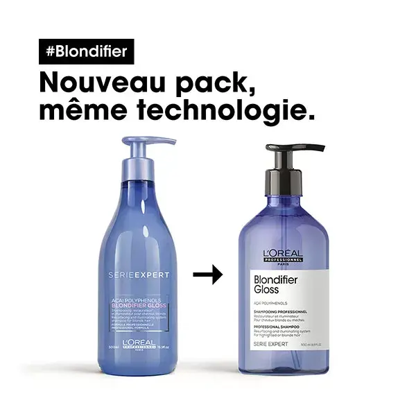 L'Oréal Professionnel Serie Expert Blondifier Gloss Shampoing Brillance 500ml