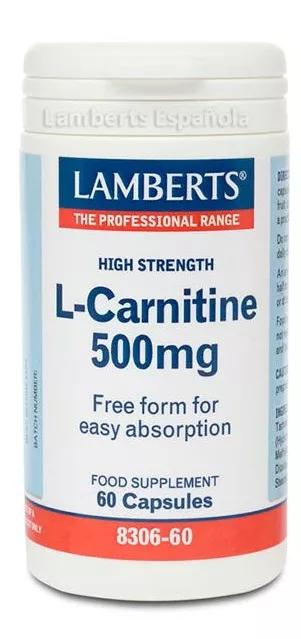 Lamberts L-Carnitina 500mg 60 Comprimidos