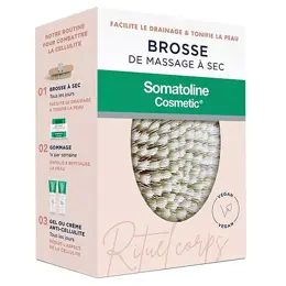 Somatoline Brosse de Massage à Sec Exfoliante Anti-Cellulite