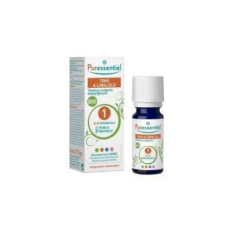 Puressentiel Olio Essenziale Timo Linalolo Integratore Per Benessere Naso e Gola 5 ml