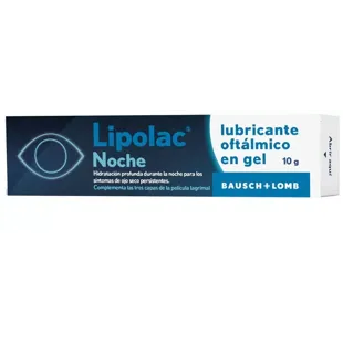 Bausch & Lomb Lipolac Nuit Gel Lubrifiant Ophtalmique 10 gr