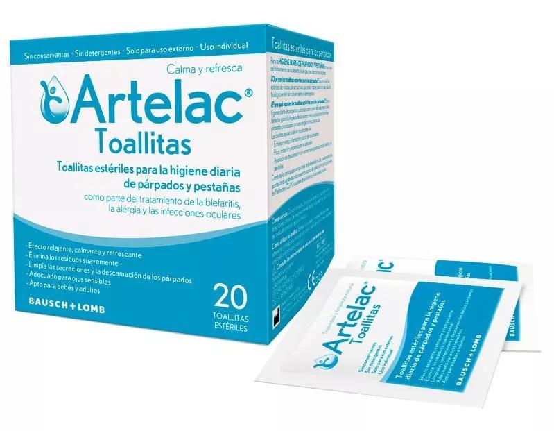  Artelac Toallitas Higiene Párpados y Pestañas 20 uds