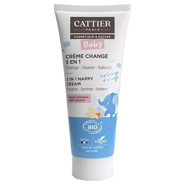 Cattier Baby Change Cream 3 in 1 Organic 75ml