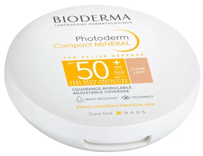 Bioderma Photoderm Max SPF50+ Compacto Solar Mineral Tom Claro 10 gramas
