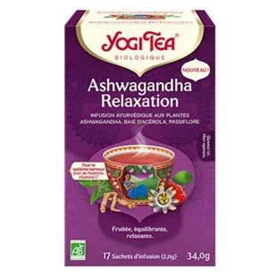 Infuso di Ashwagandha Rilassante Yogi Tea 17 bustine