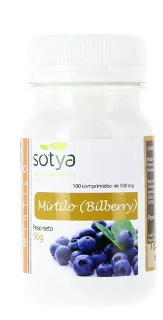 Sotya Arándano Mirtilo 500 mg 100 Comprimidos