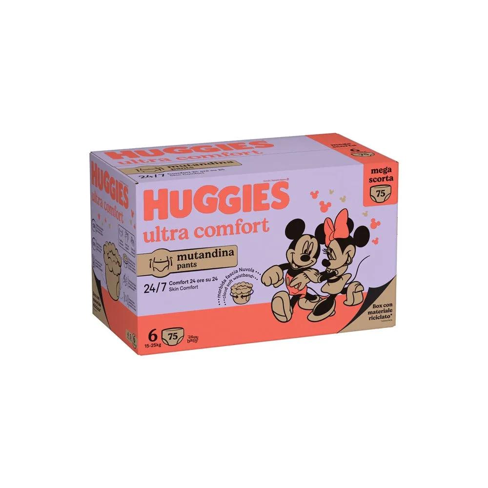 Huggies Ultra Comfort Mutandina Megapack Tg.6 75 Pezzi