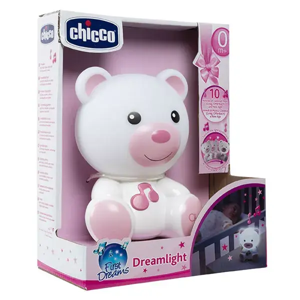 Chicco First Dreams Lámpara de Noche Musical Dreamlight Rosa
