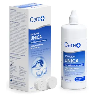 Care+ Contact Lens Solution with Sodium Hyaluronate 360 ml