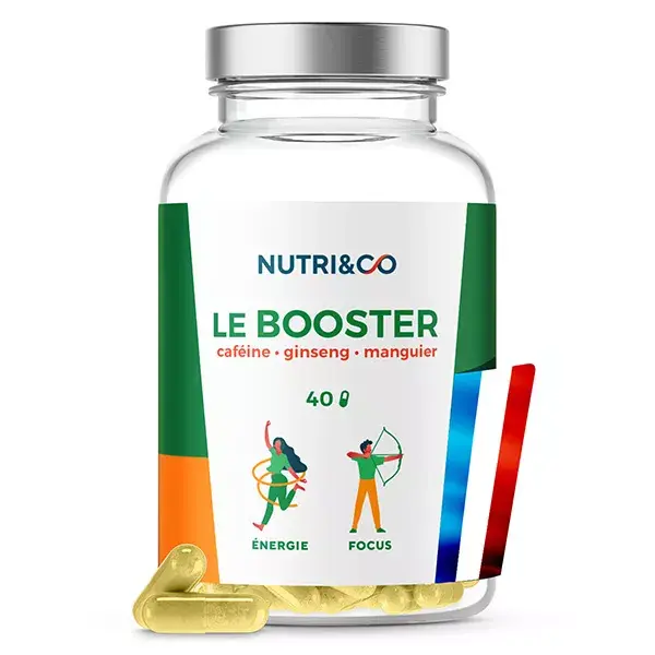 Nutri&Co Le Booster Énergie et Concentration Vegan 40 gélules