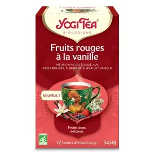 Yogi Tea Infuso ai Frutti Rossi con Vaniglia 17 bustine